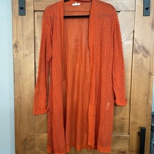 Maurices cardigan. Size large. Rust color